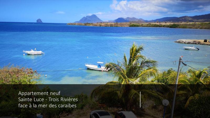 T2 Les pieds dans l'eau face à la mer des caraïbes Sainte Luce - Trois Rivières Sainte-Luce Exterior foto